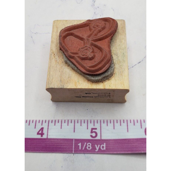 Summer Flower Flip Flop Sandals Lockhart Wood Mounted Rubber Stamp - Picture 7 of 7